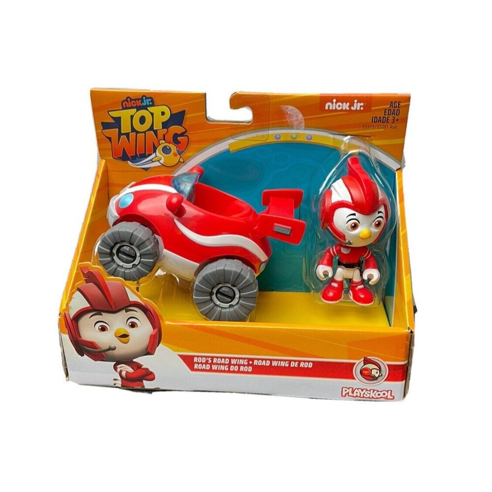 Nick Jr Top Wing Rods Road Wing Action Figure Vehicle